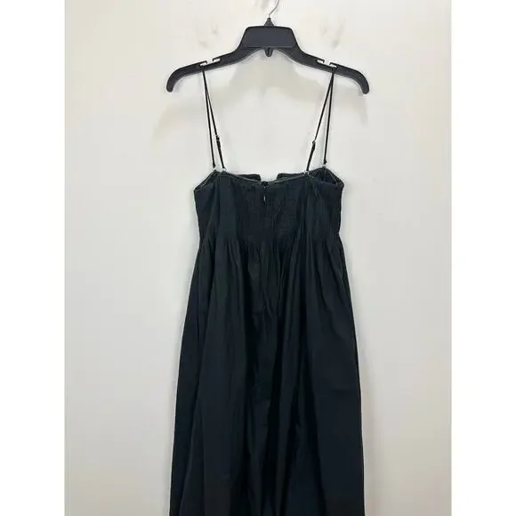 J.Crew Collection Strapless Notched Maxi Dress Cotton Formal Black US 4 NWT - Picture 13 of 13